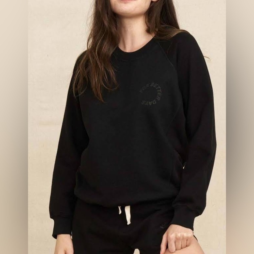 For Days Even Better Days Black Crew neck Sweatshirt